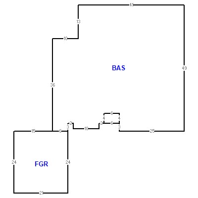 Building layout (traversing data) of this property