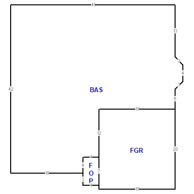 Building layout (traversing data) of this property