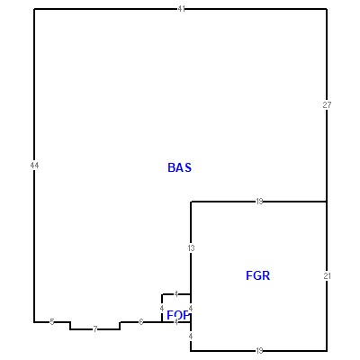 Building layout (traversing data) of this property