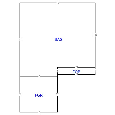 Building layout (traversing data) of this property