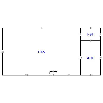 Building layout (traversing data) of this property