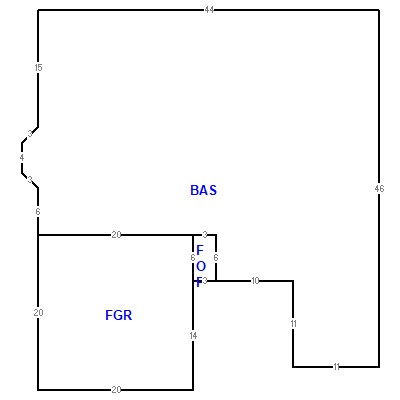 Building layout (traversing data) of this property