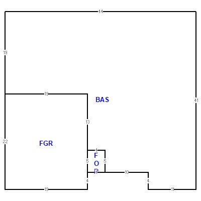 Building layout (traversing data) of this property