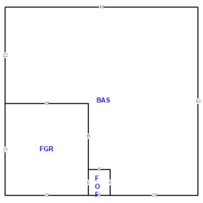 Building layout (traversing data) of this property