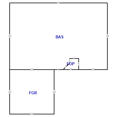 Building layout (traversing data) of this property