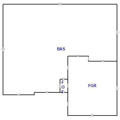 Building layout (traversing data) of this property