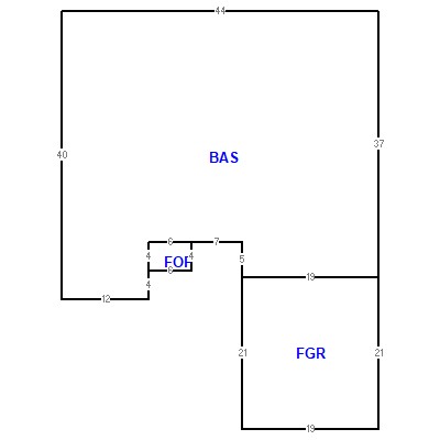 Building layout (traversing data) of this property
