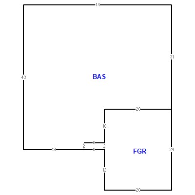 Building layout (traversing data) of this property