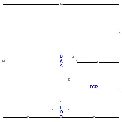 Building layout (traversing data) of this property
