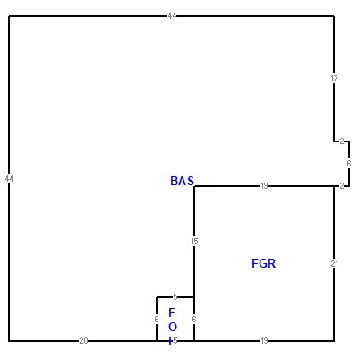 Building layout (traversing data) of this property