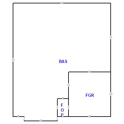 Building layout (traversing data) of this property