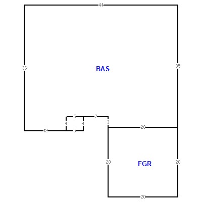 Building layout (traversing data) of this property