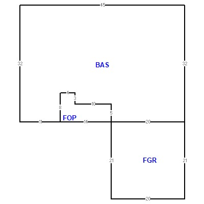 Building layout (traversing data) of this property
