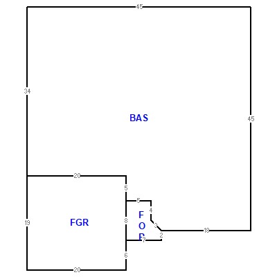 Building layout (traversing data) of this property