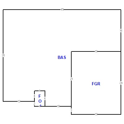 Building layout (traversing data) of this property