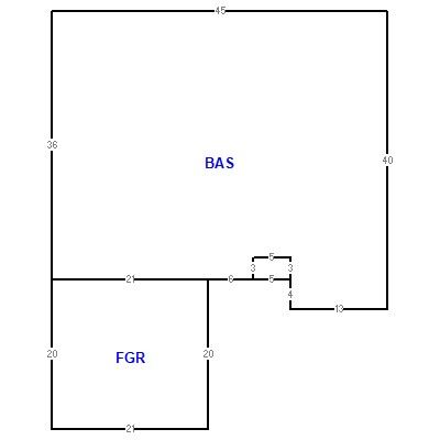 Building layout (traversing data) of this property
