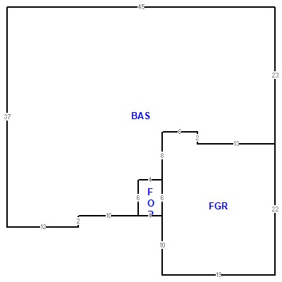Building layout (traversing data) of this property