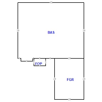 Building layout (traversing data) of this property