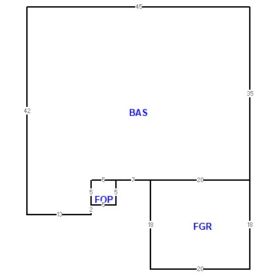 Building layout (traversing data) of this property