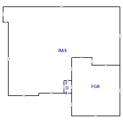 Building layout (traversing data) of this property