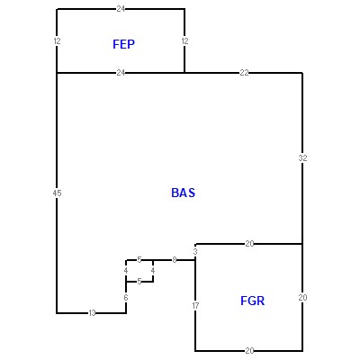 Building layout (traversing data) of this property