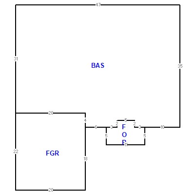 Building layout (traversing data) of this property