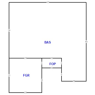 Building layout (traversing data) of this property