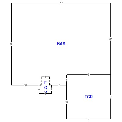 Building layout (traversing data) of this property