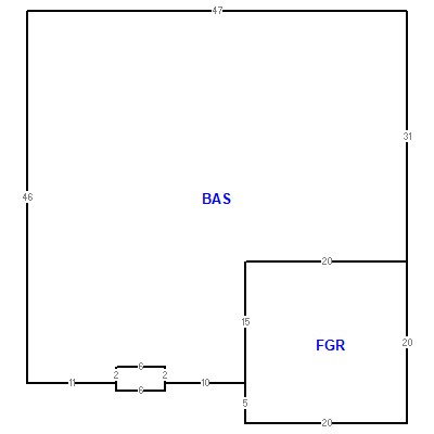 Building layout (traversing data) of this property