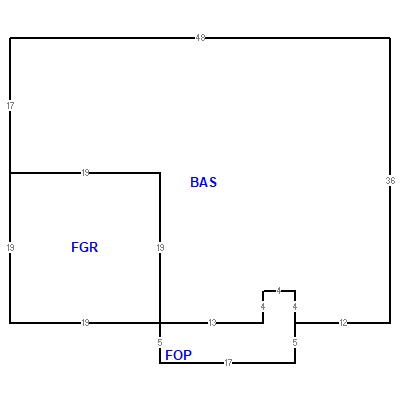 Building layout (traversing data) of this property