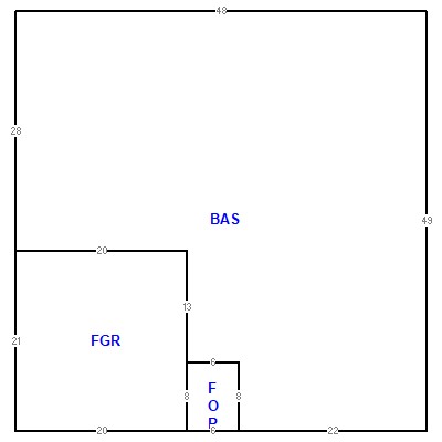 Building layout (traversing data) of this property