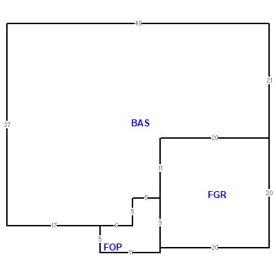 Building layout (traversing data) of this property