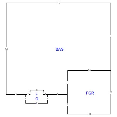 Building layout (traversing data) of this property