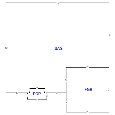 Building layout (traversing data) of this property