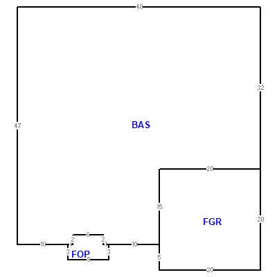Building layout (traversing data) of this property