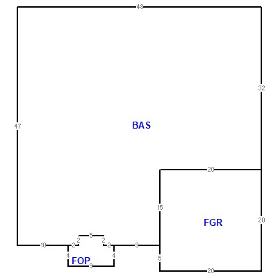 Building layout (traversing data) of this property