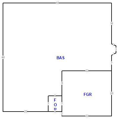 Building layout (traversing data) of this property