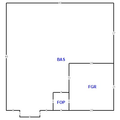 Building layout (traversing data) of this property