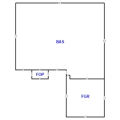 Building layout (traversing data) of this property