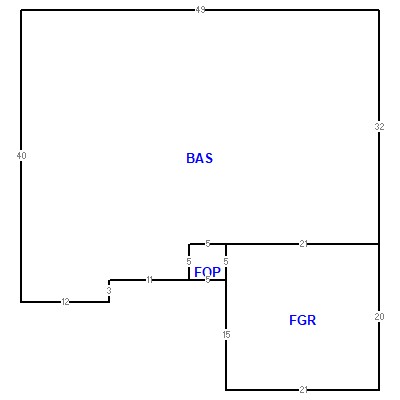 Building layout (traversing data) of this property