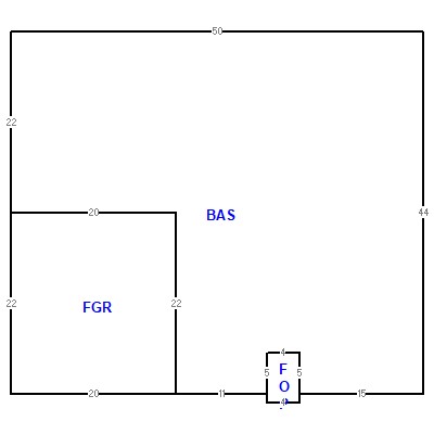 Building layout (traversing data) of this property