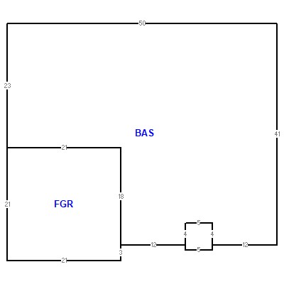 Building layout (traversing data) of this property