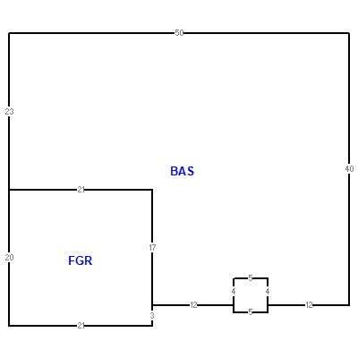 Building layout (traversing data) of this property