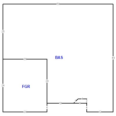 Building layout (traversing data) of this property