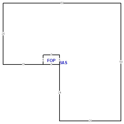 Building layout (traversing data) of this property
