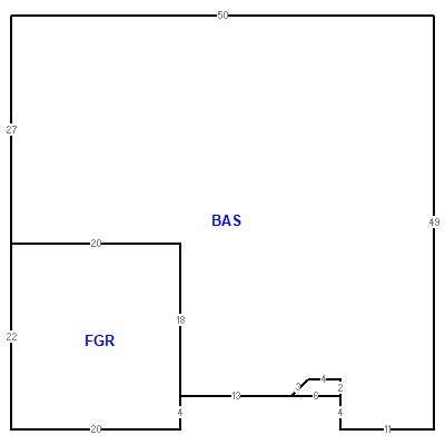 Building layout (traversing data) of this property