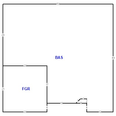 Building layout (traversing data) of this property
