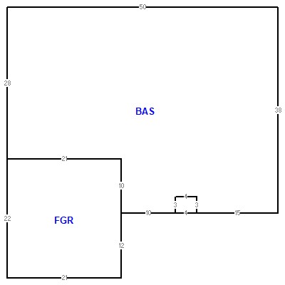 Building layout (traversing data) of this property