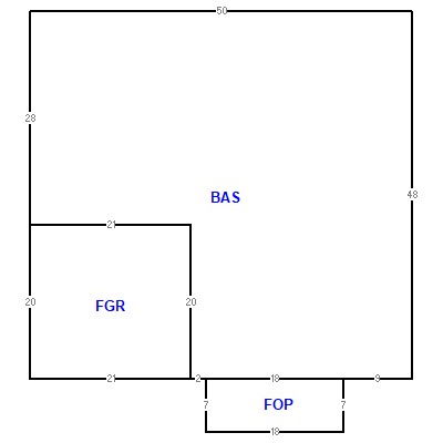 Building layout (traversing data) of this property