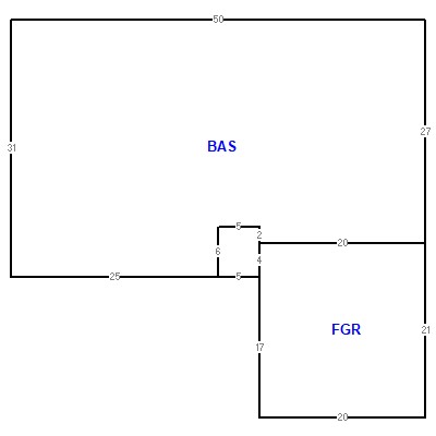 Building layout (traversing data) of this property